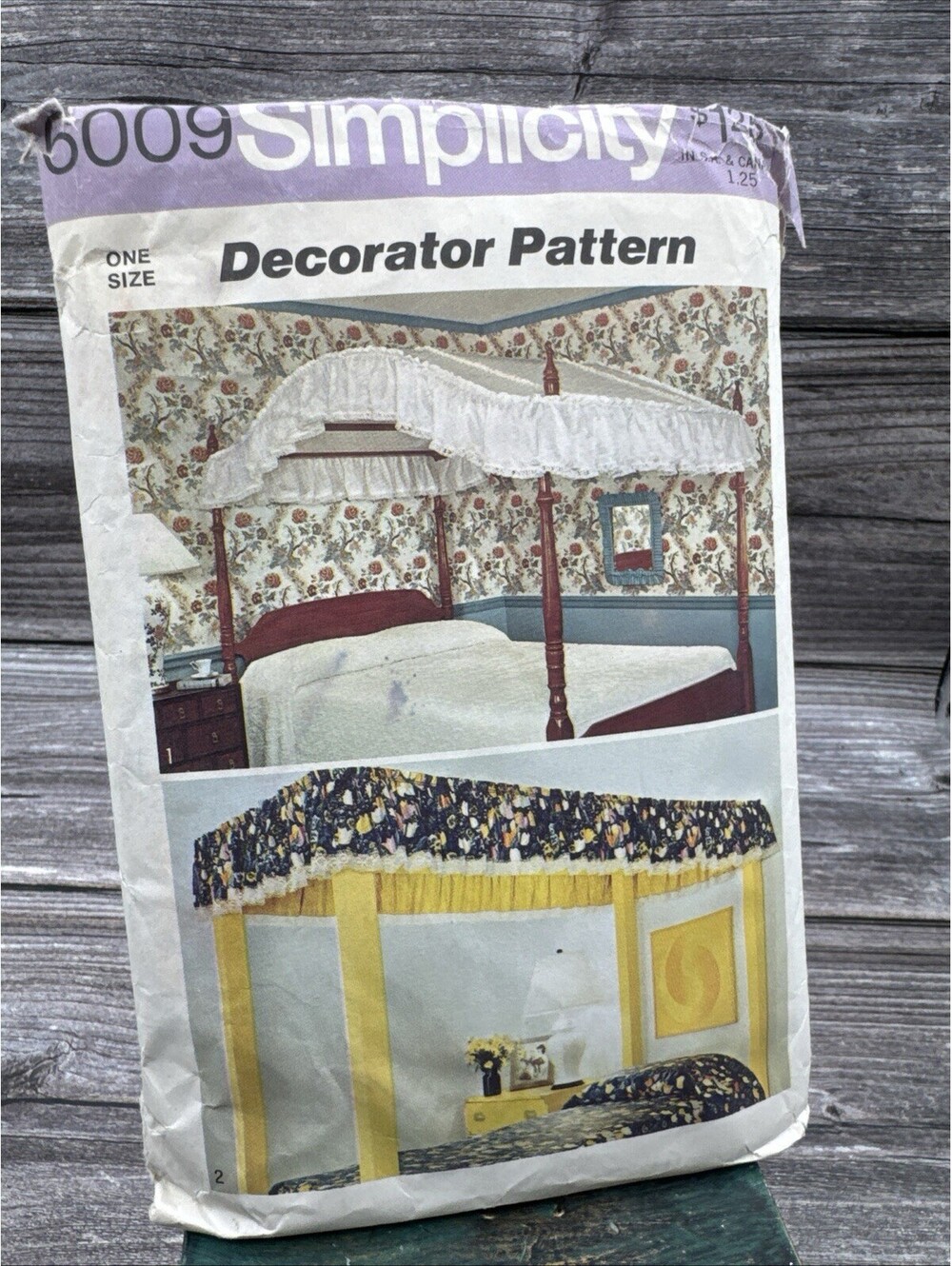 Vintage SIMPLICITY PATTERN 6009 CANOPIES DECORATOR TWIN & FULL SIZES UNCUT FF